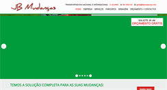 Desktop Screenshot of jbmudancas.com