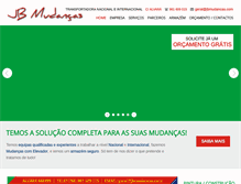 Tablet Screenshot of jbmudancas.com
